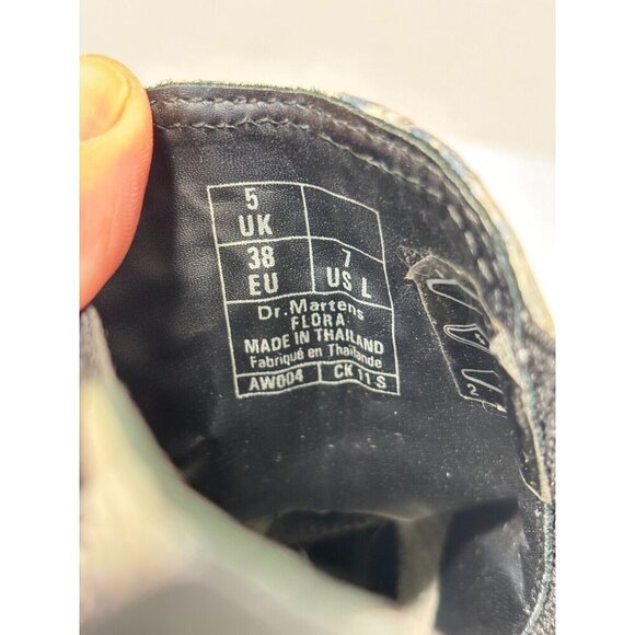 Dr.Marten's Flora Asciano Leather Snakeskin Embossed Chelsea Boot Women's Size 7 - Picture 14 of 14